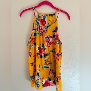 Papermoon Yellow Floral Tank Top